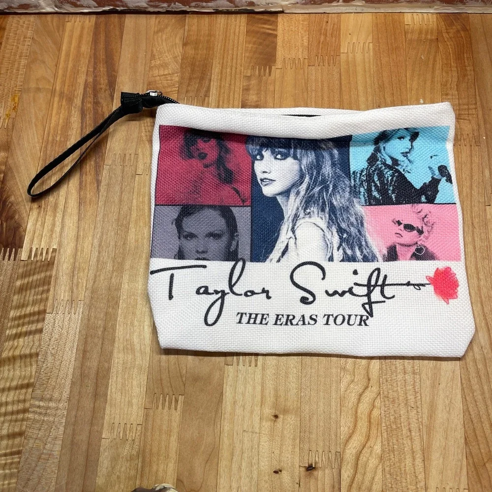 Taylor Swift The‎ Eras Tour Cosmetic Bag Pouch Wristlet Multi Image Collage